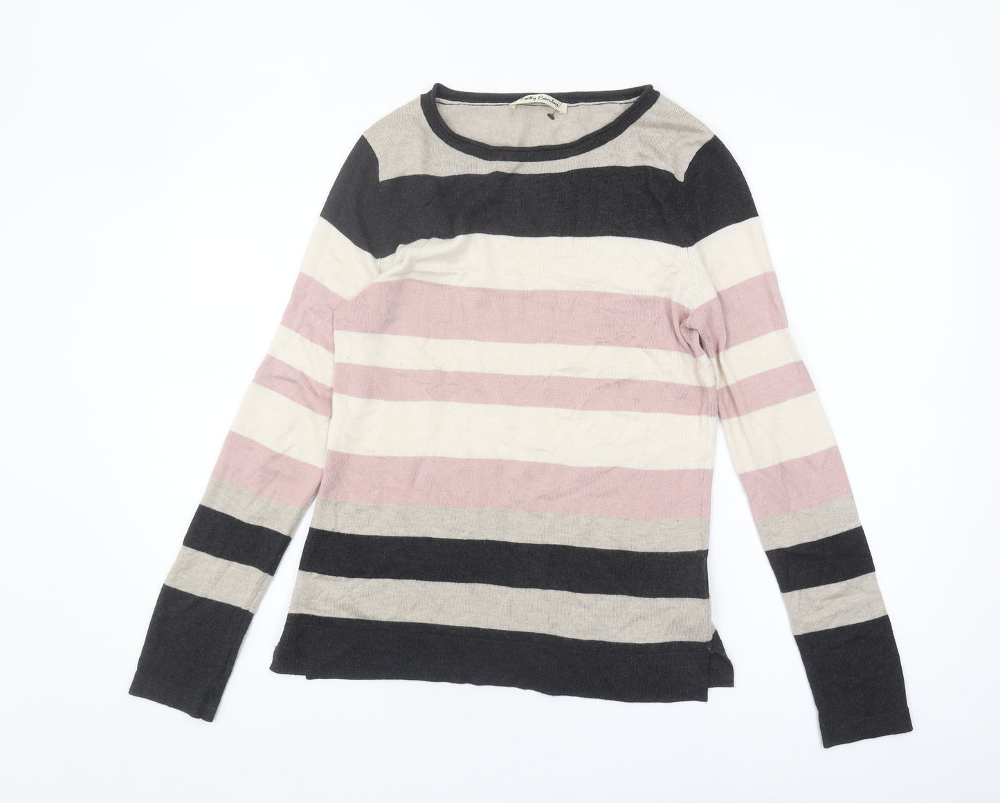 Betty Barclay Women's Multicoloured Striped Pullover Jumper - Size 8