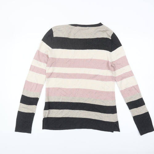 Betty Barclay Women's Multicoloured Striped Pullover Jumper - Size 8