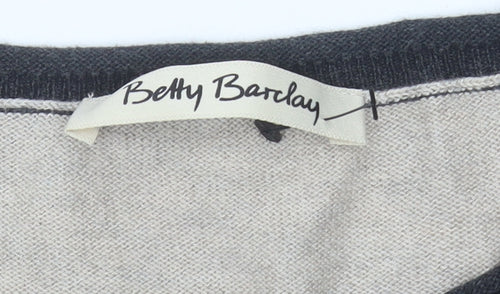 Betty Barclay Women's Multicoloured Striped Pullover Jumper - Size 8