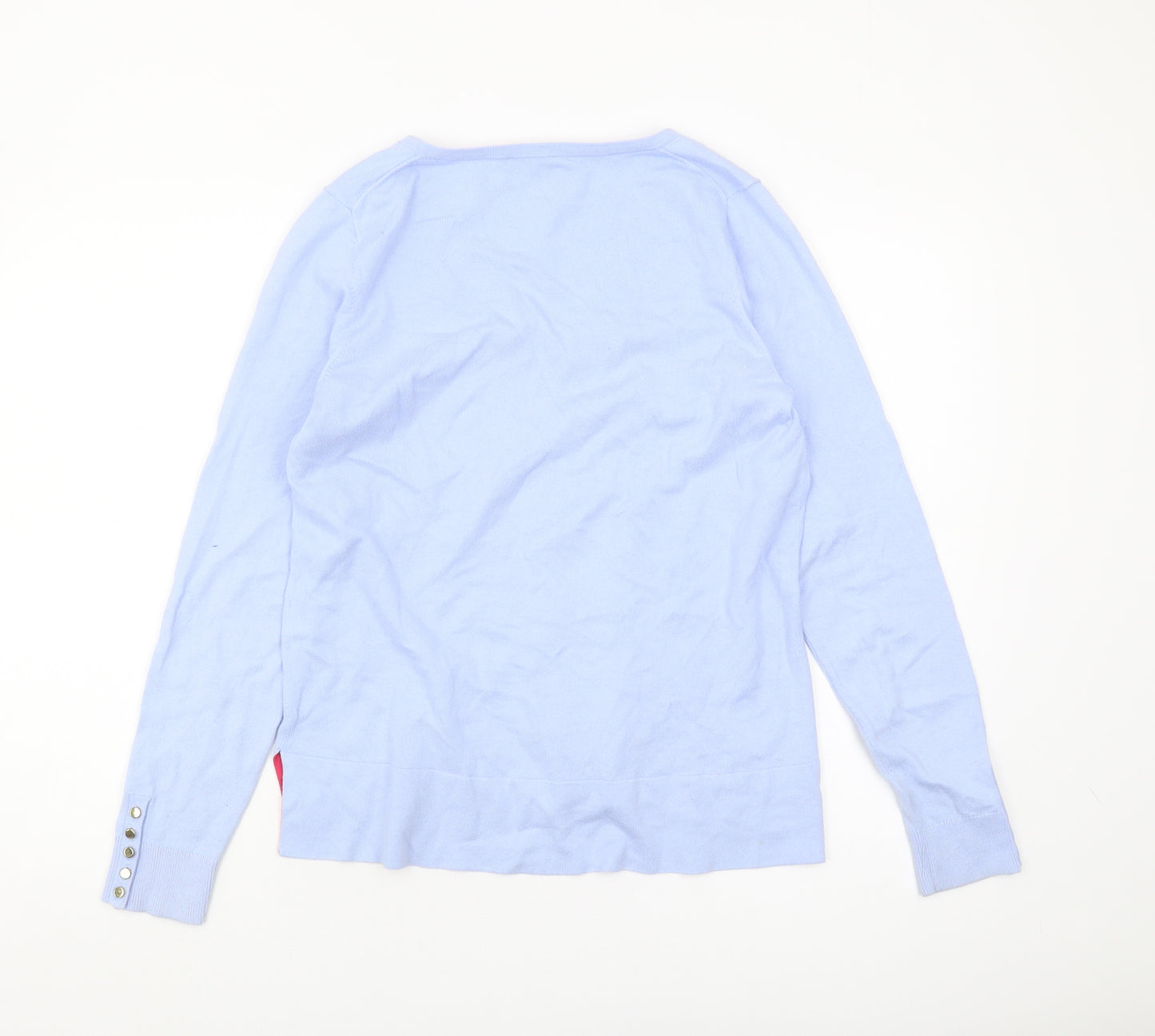 Boden Women's Blue V-Neck Pullover Jumper Size M