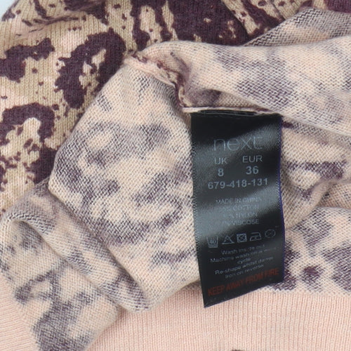 Next Women's Multicoloured Animal Print Cardigan Size 8