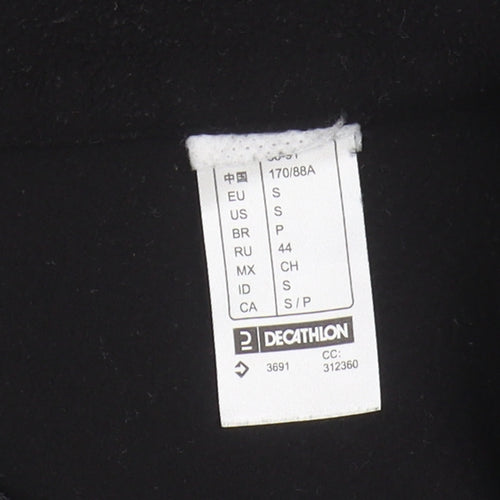 Decathlon Men's Black Fleece 1/4 Zip Sweatshirt S