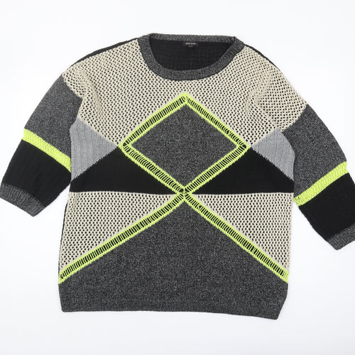 River Island Women's Multicoloured Geometric Jumper