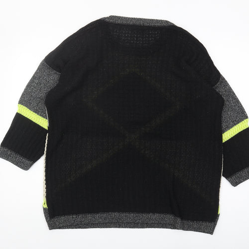River Island Women's Multicoloured Geometric Jumper