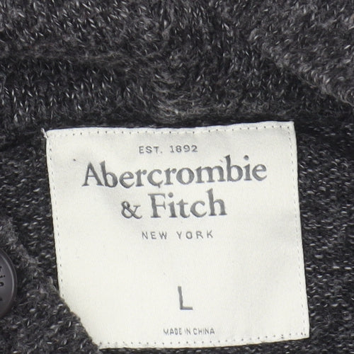Abercrombie & Fitch Grey Hoodie Men's Jumper, Size L