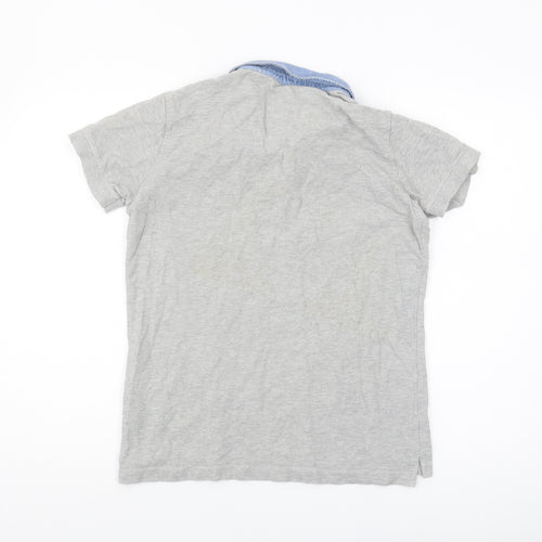 Diesel Unisex Grey Polo Shirt M - Casual Cotton Top