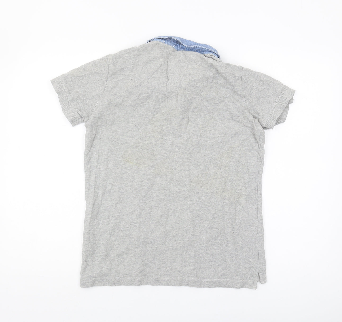Diesel Unisex Grey Polo Shirt M - Casual Cotton Top