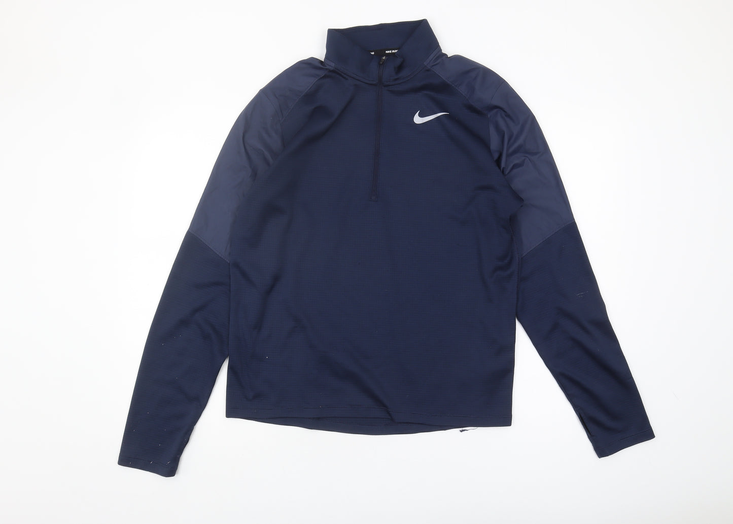 Nike Men’s Blue Running Top M Dri-FIT Zip