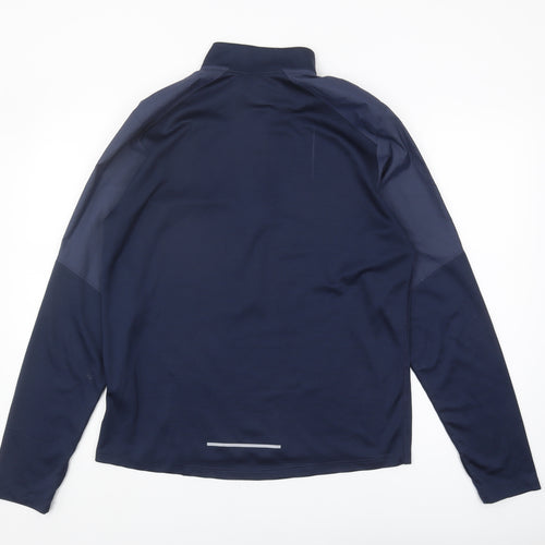Nike Men’s Blue Running Top M Dri-FIT Zip