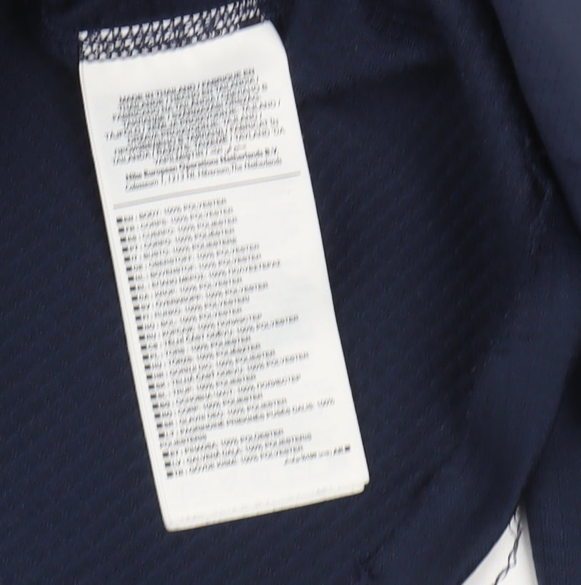 Nike Men’s Blue Running Top M Dri-FIT Zip