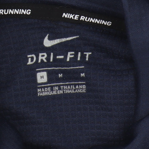 Nike Men’s Blue Running Top M Dri-FIT Zip