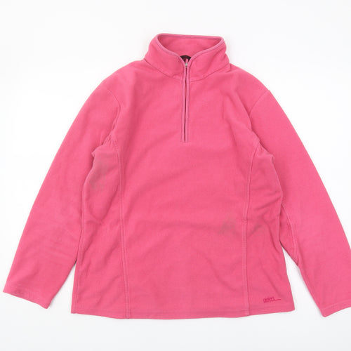 Gelert Women Pink Fleece Pullover Sweatshirt Size 12