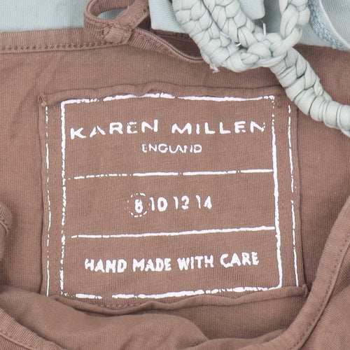 Karen Millen Women's Green Nautical Tank Top Size 8