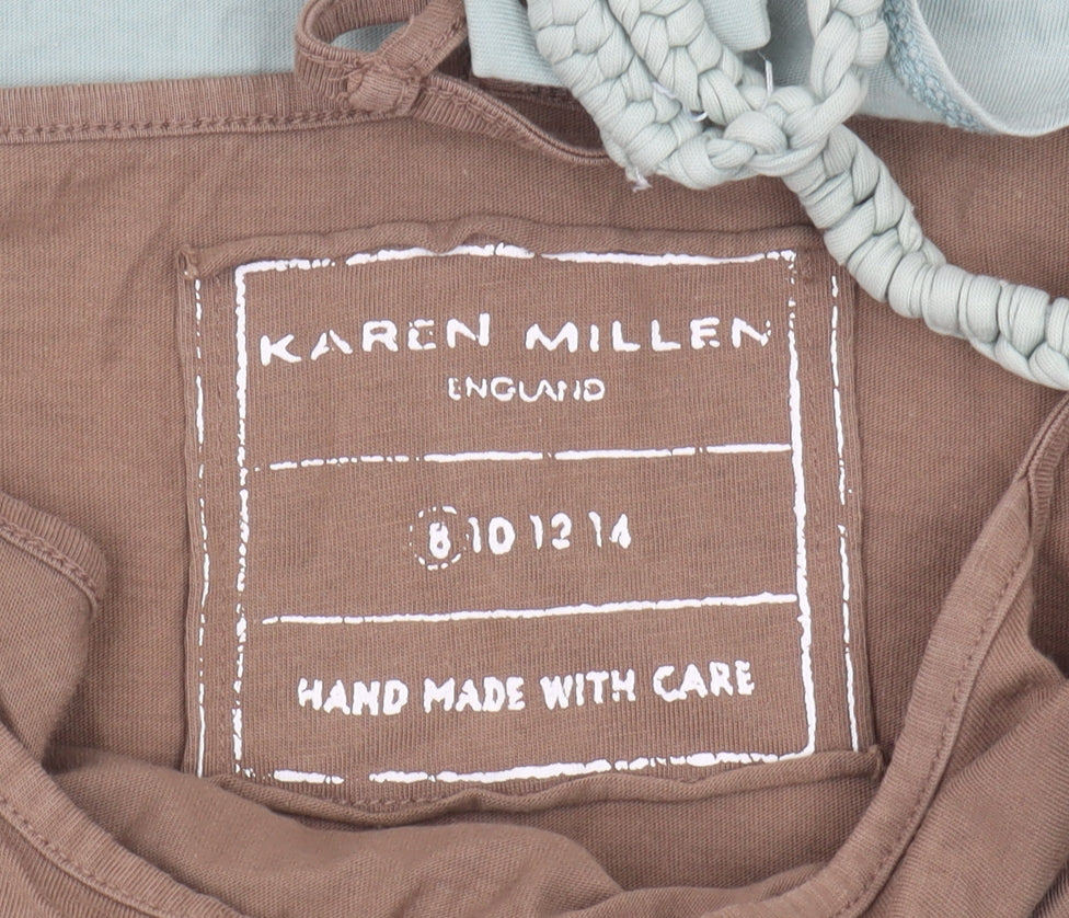 Karen Millen Women's Green Nautical Tank Top Size 8