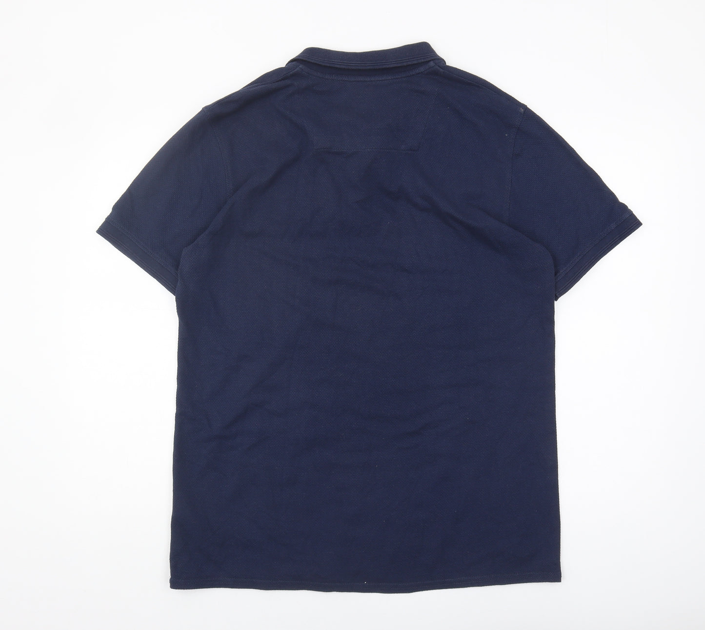 Threadbare Men's Blue Polo Shirt L Cotton Blend
