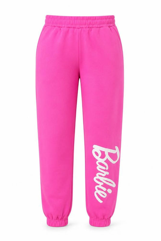 Barbie Girls Pink Joggers 10 Years Cotton Polyester Trousers