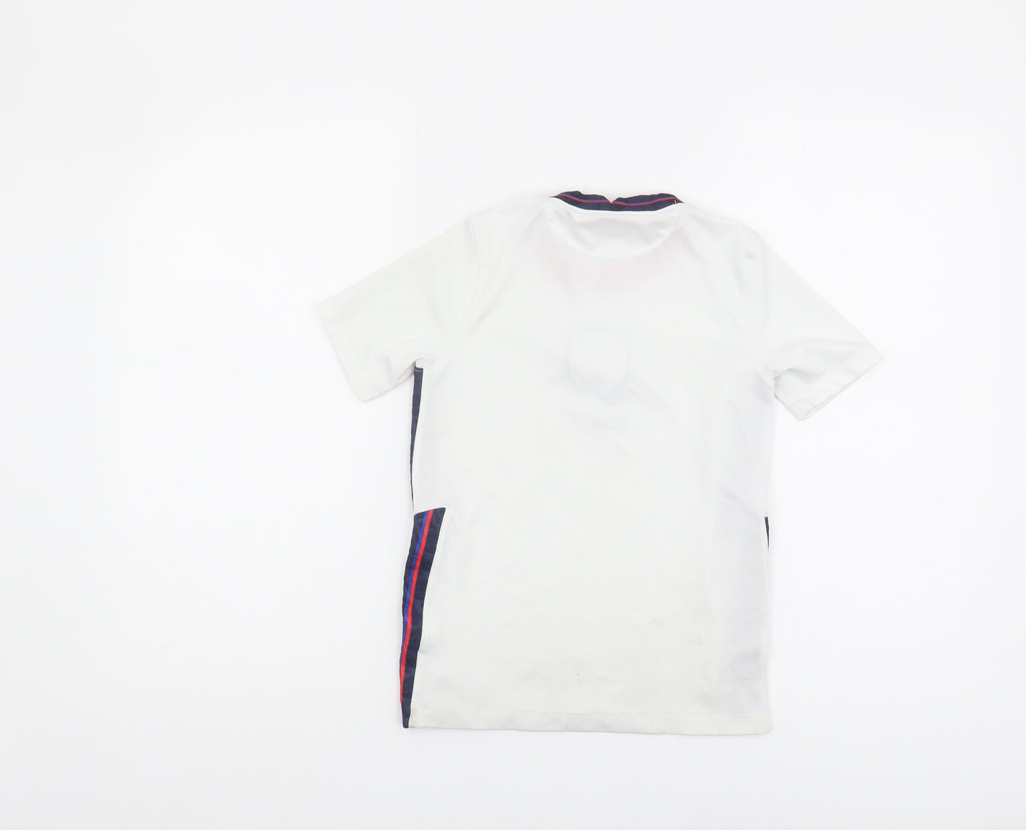Nike Boys White Football T-Shirt S - Sports Style