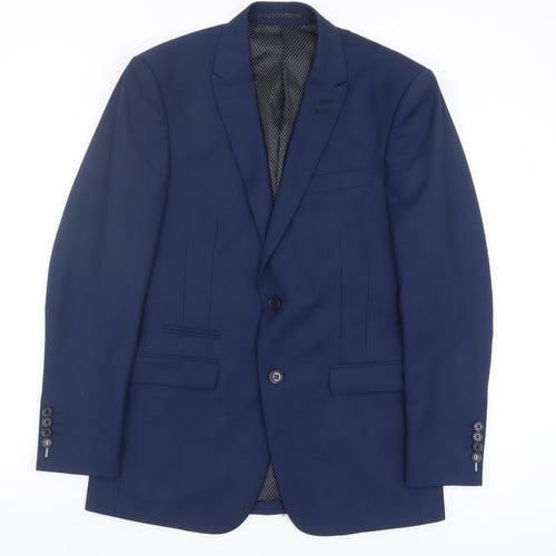 Skopes Men's Blue Suit Jacket, Size 34R Formal Notch Lapel