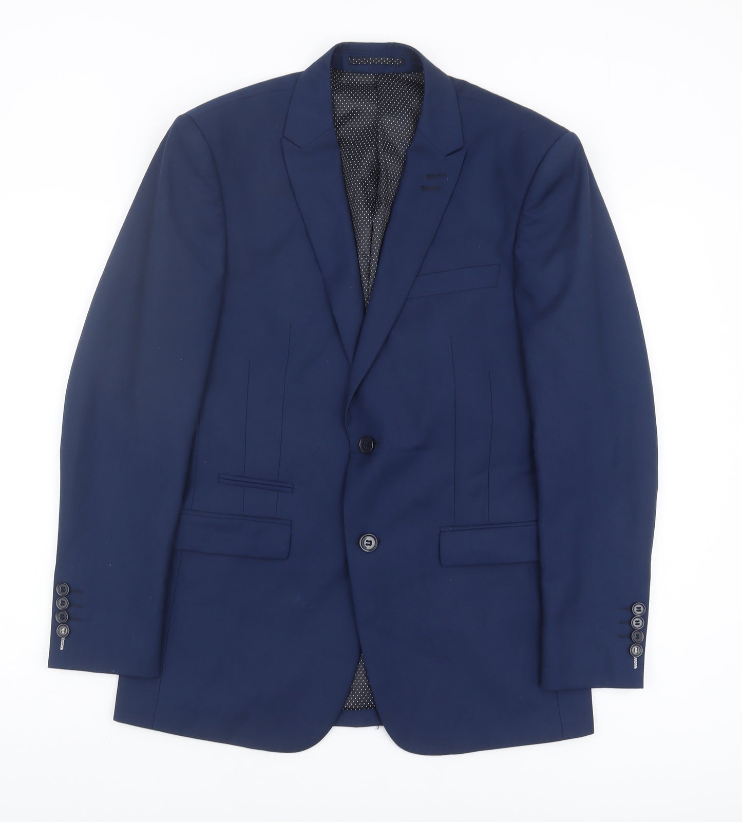 Skopes Men's Blue Suit Jacket, Size 34R Formal Notch Lapel
