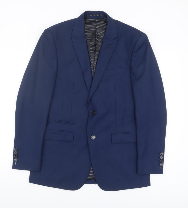 Skopes Men's Blue Suit Jacket, Size 34R Formal Notch Lapel
