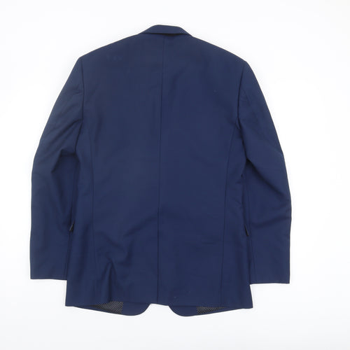 Skopes Men's Blue Suit Jacket, Size 34R Formal Notch Lapel