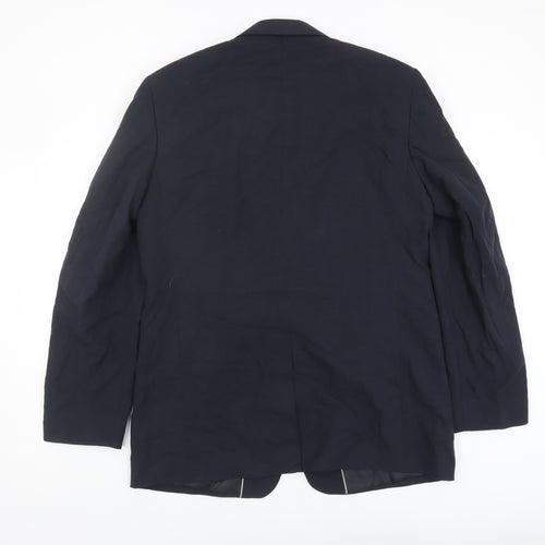 Thomas Nash Men's Blue Blazer, Regular Fit, 40R, Formal