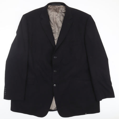 Marks and Spencer Men's Black Wool Blazer 50L