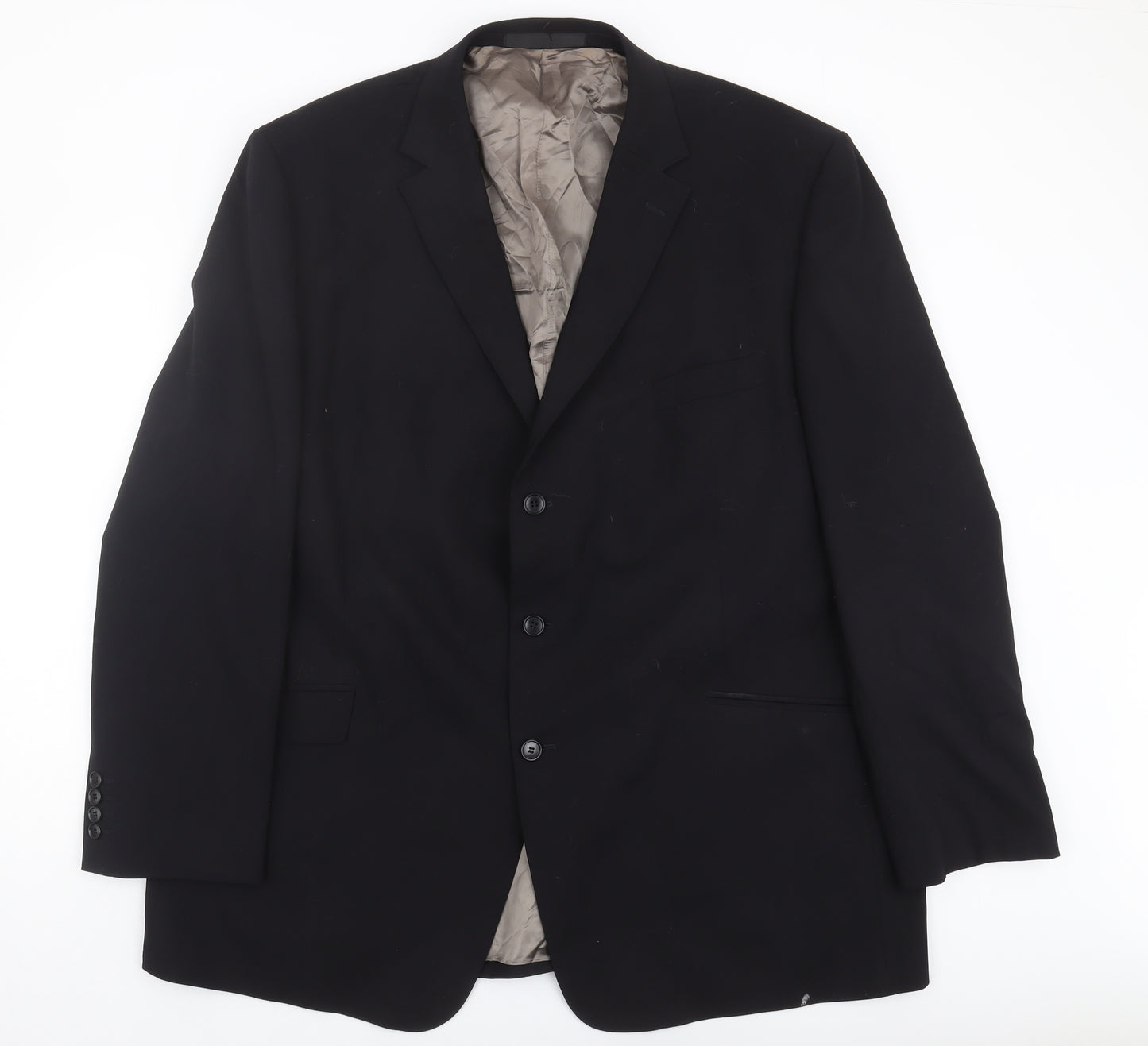 Marks and Spencer Men's Black Wool Blazer 50L