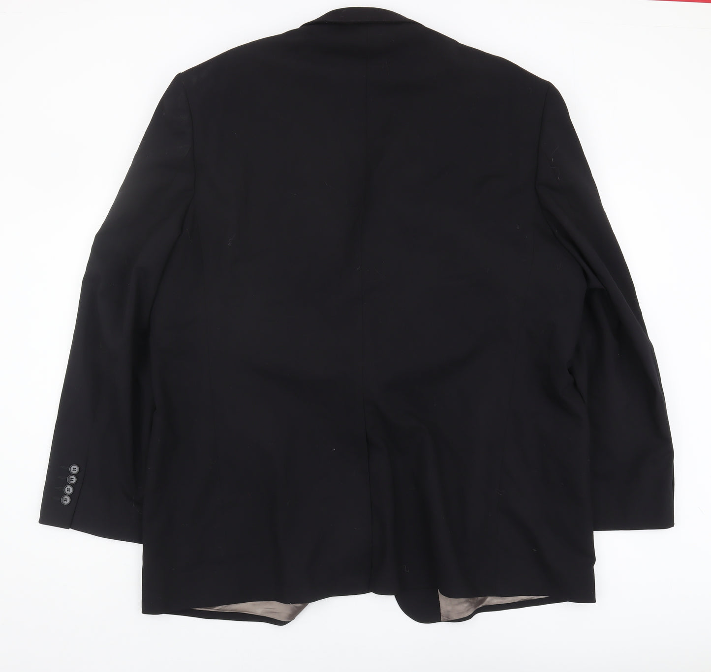 Marks and Spencer Men's Black Wool Blazer 50L