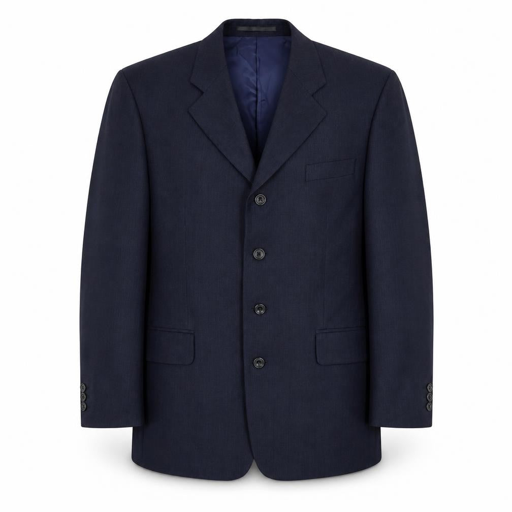 Front view of Austin Reed Men's Blue Wool Suit Jacket 40S
