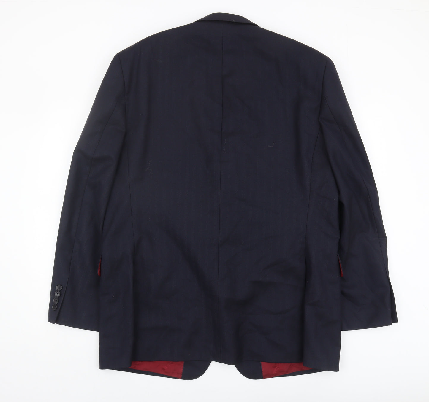 Austin Reed Men's Blue Blazer 46R Classic Wool Jacket