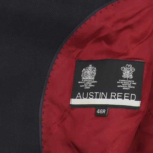 Austin Reed Men's Blue Blazer 46R Classic Wool Jacket