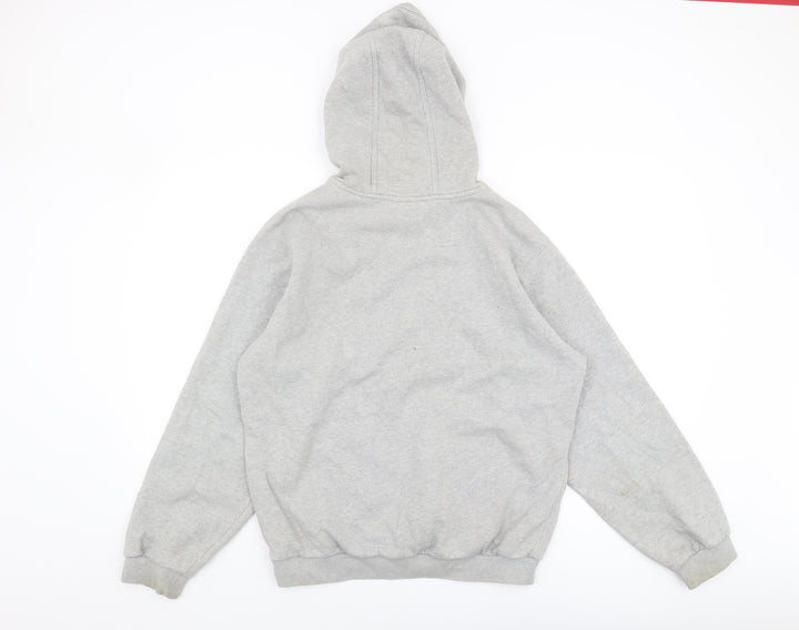 Nike Boys Grey Pullover Hoodie S - Logo, Hooded, Warm