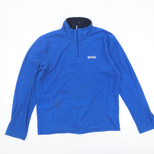 Regatta Men's Blue S 1/4 Zip Fleece Sweatshirt Outdoors