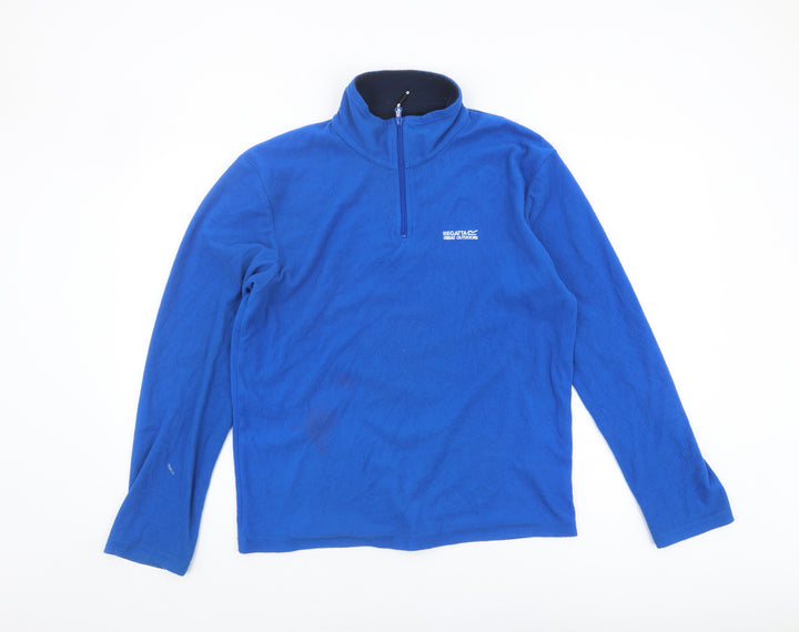 Regatta Men's Blue S 1/4 Zip Fleece Sweatshirt Outdoors
