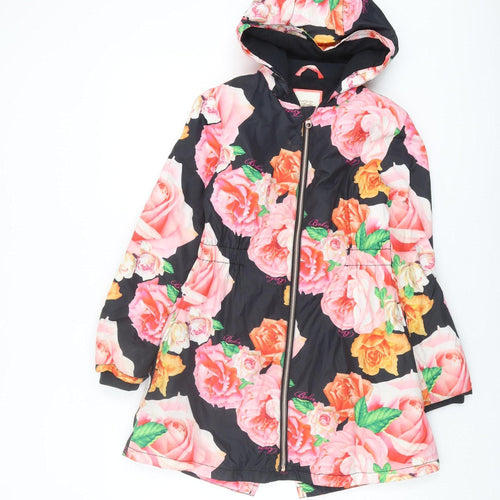 Baker Girls Multicoloured Floral Puffer Coat 11 Years