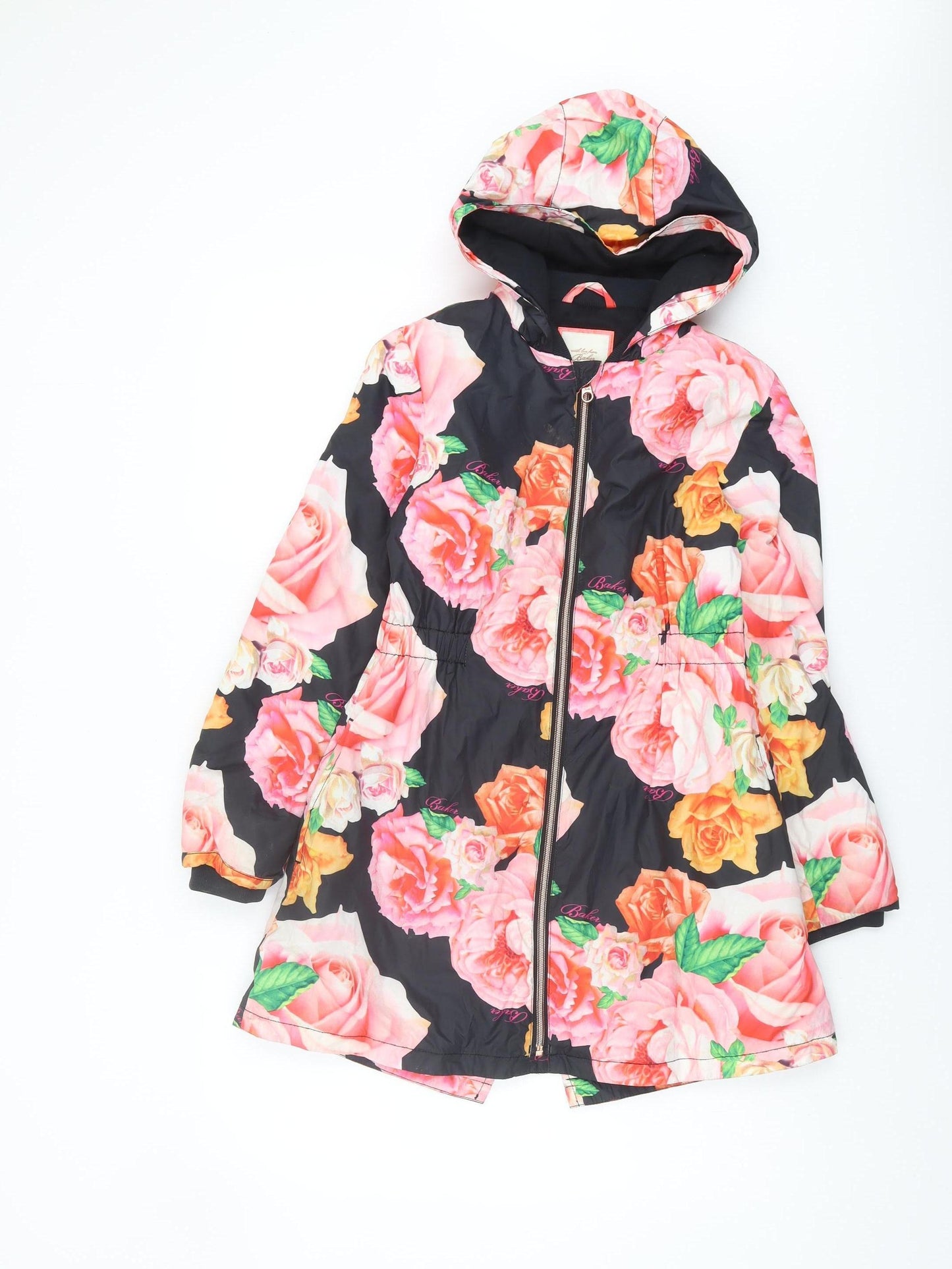 Baker Girls Multicoloured Floral Puffer Coat 11 Years