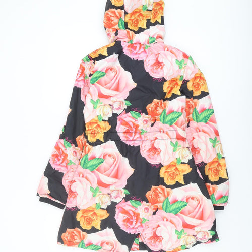 Baker Girls Multicoloured Floral Puffer Coat 11 Years