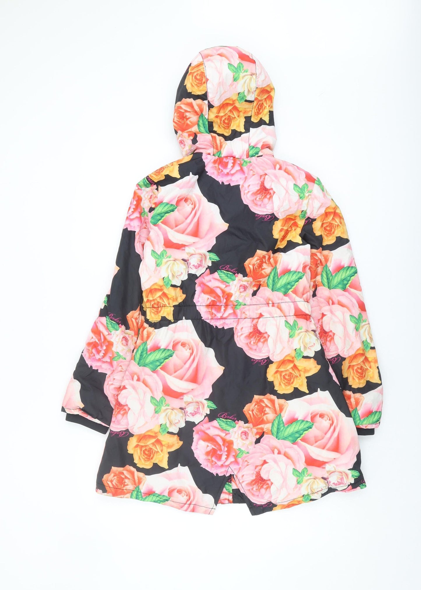 Baker Girls Multicoloured Floral Puffer Coat 11 Years