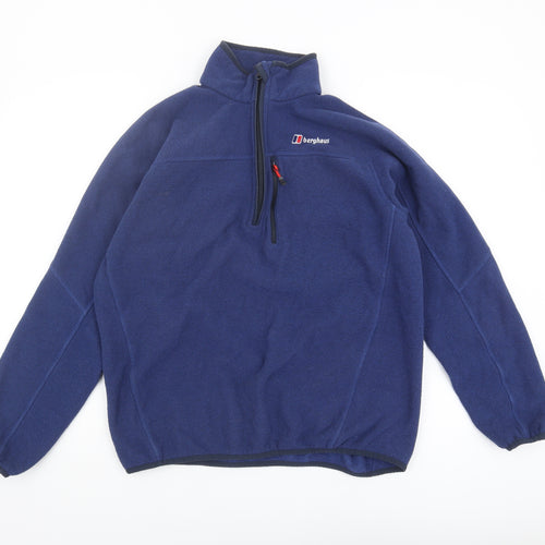Berghaus Men's Blue Fleece 1/4 Zip Sweatshirt L