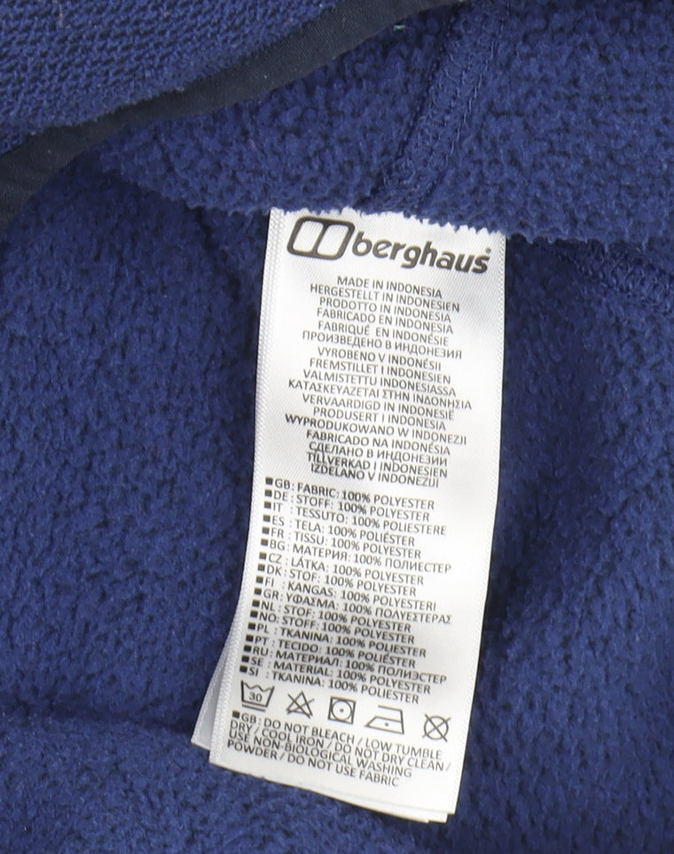 Berghaus Men's Blue Fleece 1/4 Zip Sweatshirt L