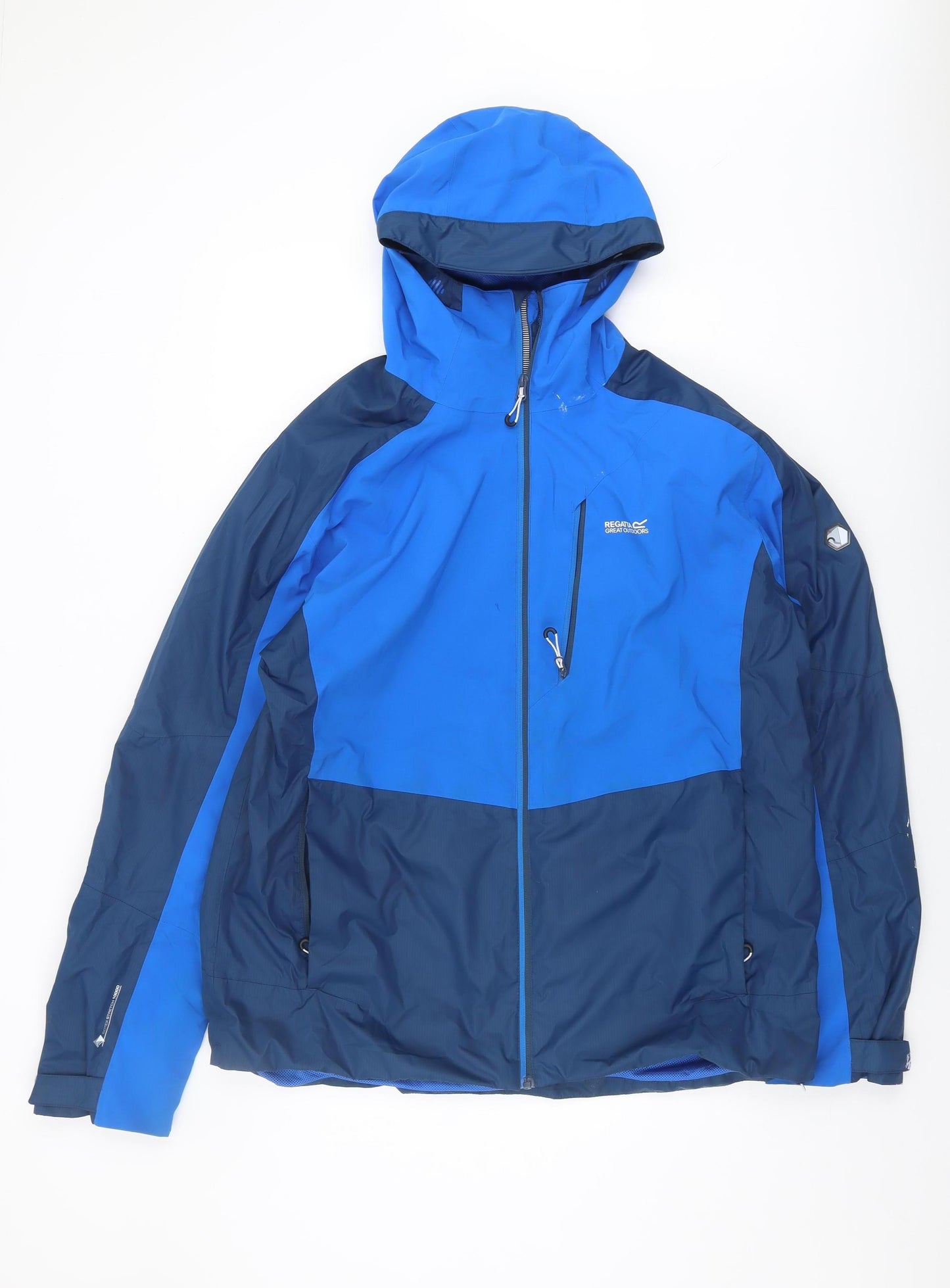 Regatta Men's Blue XL Waterproof Hooded Jacket