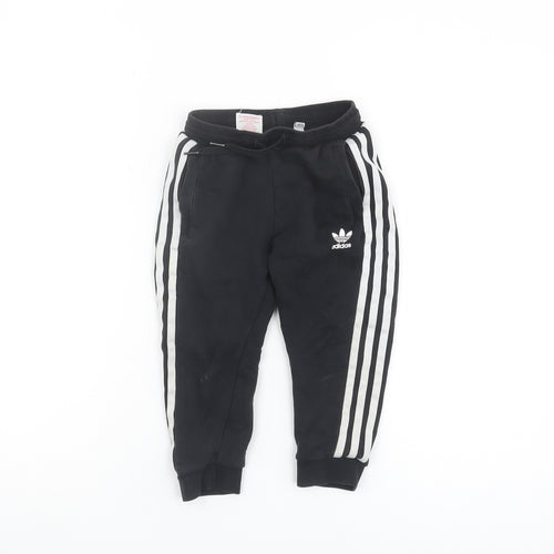 Adidas Boys Black Jogger Trousers 4 Years - Casual/Activewear