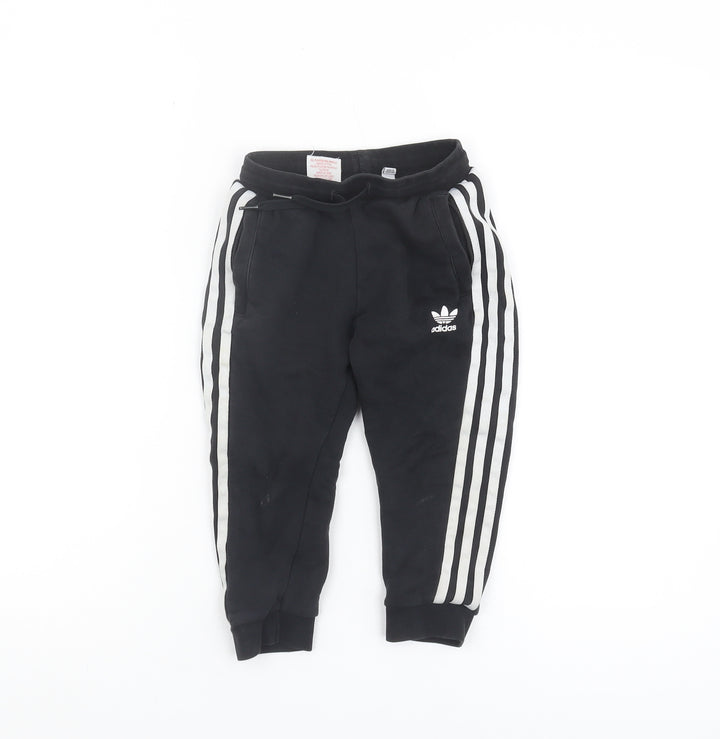 Adidas Boys Black Jogger Trousers 4 Years - Casual/Activewear