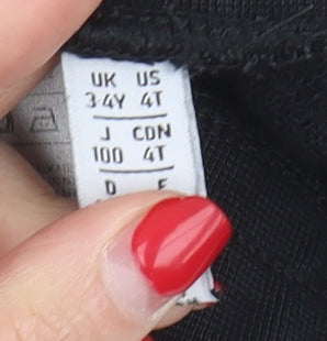 Adidas Boys Black Jogger Trousers 4 Years - Casual/Activewear