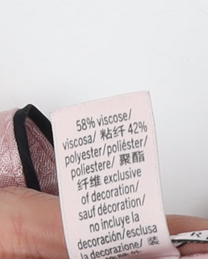 Victoria's Secret Women Pink Satin Pyjama Top S