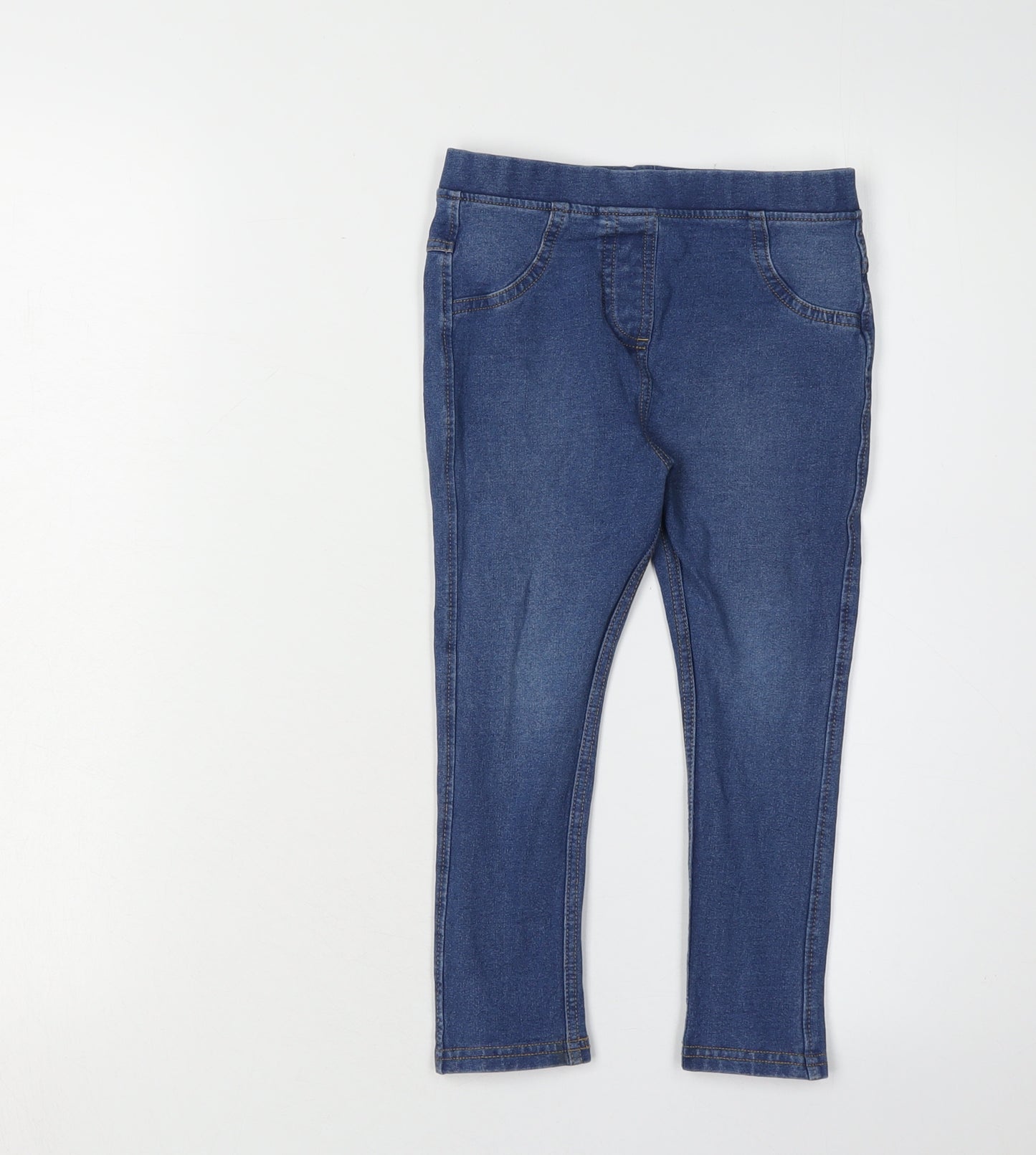 Marks and Spencer Girls Blue Jegging 4-5Y Cotton Denim