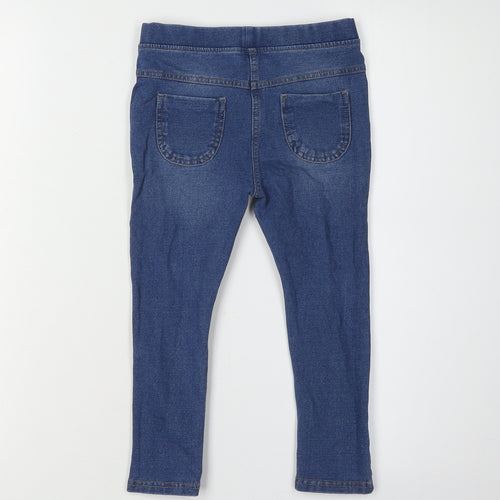 Marks and Spencer Girls Blue Jegging 4-5Y Cotton Denim
