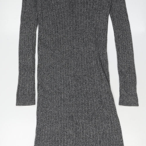 ASOS Petite Grey Cable-Knit Cardigan Size 10