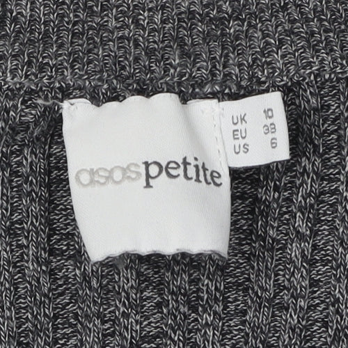 ASOS Petite Grey Cable-Knit Cardigan Size 10